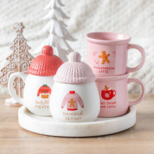 Load image into Gallery viewer, Pink Hot Cocoa and Chill Christmas Mug