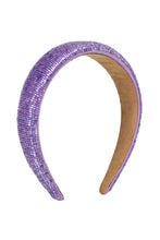 Load image into Gallery viewer, Straight Beaded Headband in Lilac