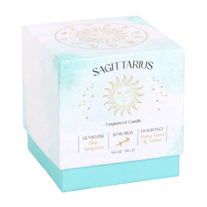 Sagittarius Ylang Ylang & Amber Zodiac Crystal Candle