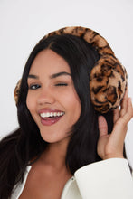 Load image into Gallery viewer, Fluffy Faux-Fur Earmuffs in Leopard Print