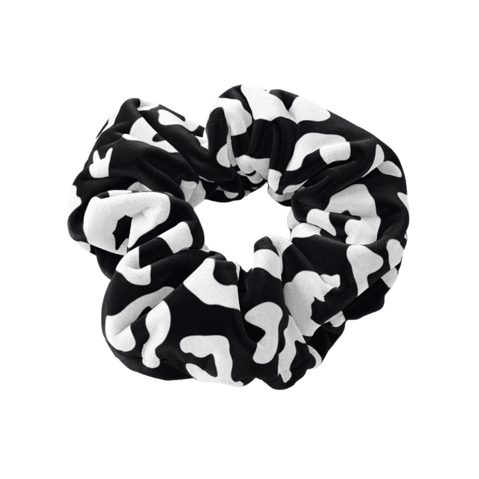 Black Leopard Scrunchie