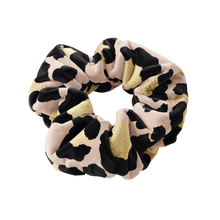 Load image into Gallery viewer, Gold Leopard Scrunchie