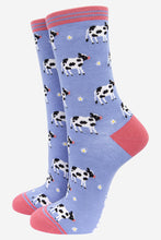 Load image into Gallery viewer, Women&#39;s Spring Cow Print Bamboo Socks: UK 3-7 | EU 36-40 | US 5-9