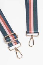 Load image into Gallery viewer, Green Neutral Multi Stripe Bag Strap