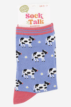 Load image into Gallery viewer, Women&#39;s Spring Cow Print Bamboo Socks: UK 3-7 | EU 36-40 | US 5-9