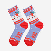 Load image into Gallery viewer, Women&#39;s Bamboo Socks - Blue/Red, Sausage Dog Walk: UK 3-7 | EU 36-40 | US 5-9