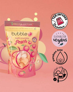 Fruitea Edition Fizzing Peach Bath Crumble (250g)