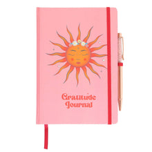 Load image into Gallery viewer, The Sun Gratitude Journal with Rose Quartz Pen