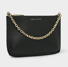 Load image into Gallery viewer, Black Astrid Chain Clutch