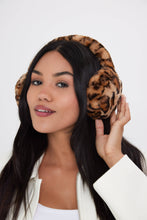 Load image into Gallery viewer, Fluffy Faux-Fur Earmuffs in Leopard Print