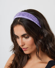 Load image into Gallery viewer, Straight Beaded Headband in Lilac