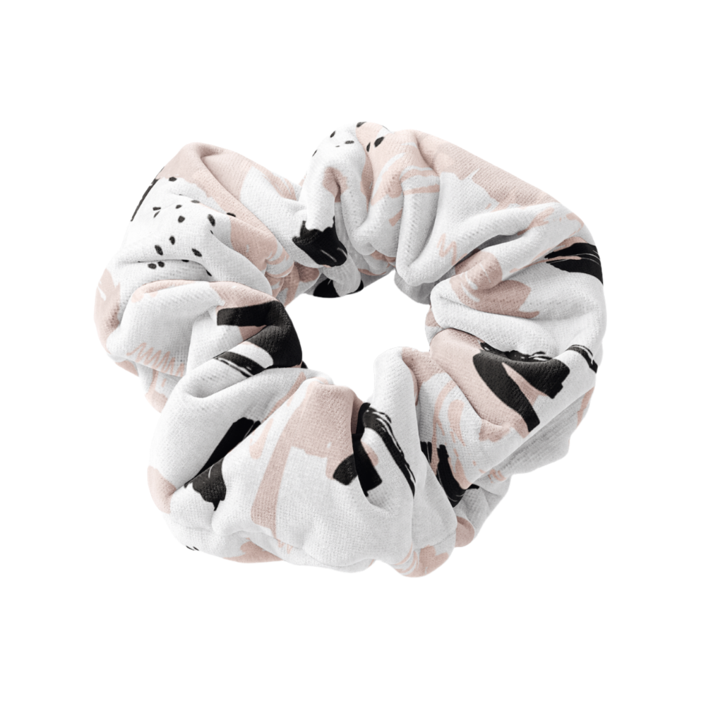 Nude Abstract Scrunchie