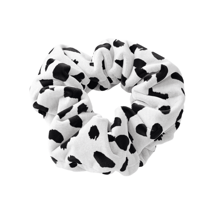 Monochrome Spot Scrunchie