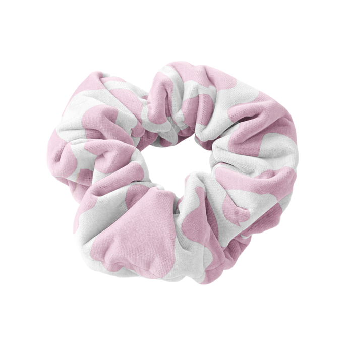 Pink Cow Scrunchie