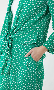 GREEN POLKA DOT TROUSERS