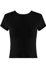 Load image into Gallery viewer, Ribbed Crop T Shirt Top