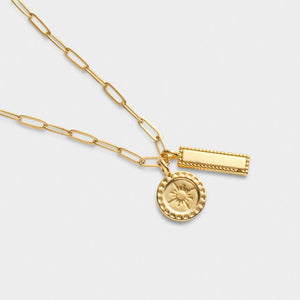 'Collect Adventures' Waterproof Gold Charm Necklace