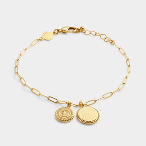 'Sister' Waterproof Gold Charm Bracelet