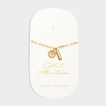 Load image into Gallery viewer, &#39;Collect Adventures&#39; Waterproof Gold Charm Bracelet