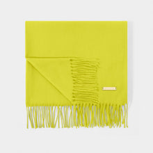 Load image into Gallery viewer, Lime Green Blanket Scarf