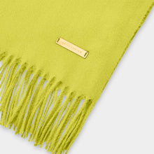 Load image into Gallery viewer, Lime Green Blanket Scarf