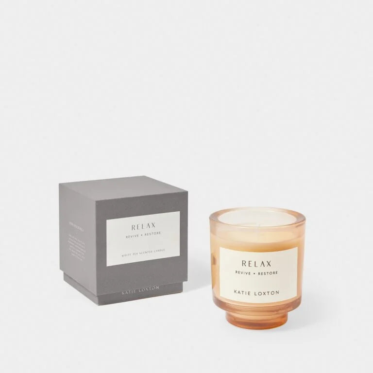 Sentiment Candle 'Relax’- English Pear and White Tea