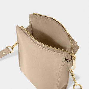 Light Taupe Zana Slim Crossbody