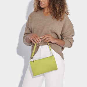 Lime Green Reya Small Shoulder Bag