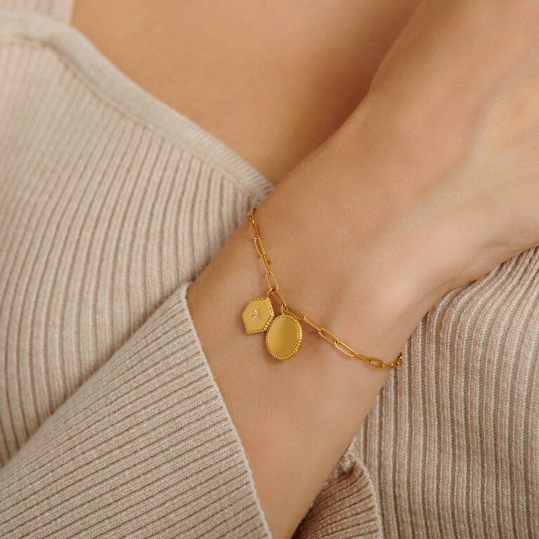 'Soul Sister' Waterproof Gold Charm Bracelet