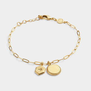 'Soul Sister' Waterproof Gold Charm Bracelet