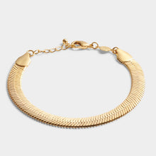 Load image into Gallery viewer, Ciana Waterproof Gold Large Snake Chain Bracelet