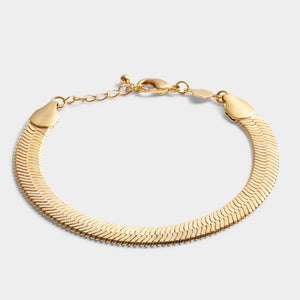 Ciana Waterproof Gold Large Snake Chain Bracelet