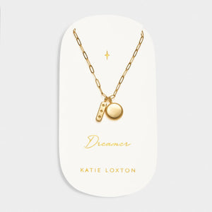 'Dreamer' Waterproof Gold Charm Necklace