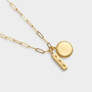 'Dreamer' Waterproof Gold Charm Necklace