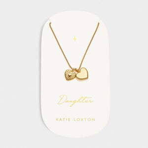 'Daughter' Waterproof Gold Charm Necklace