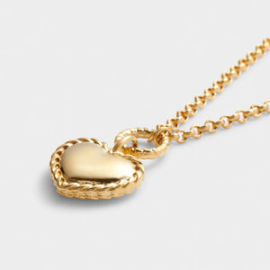 'Love' Waterproof Gold Heart Necklace