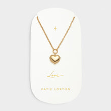 Load image into Gallery viewer, &#39;Love&#39; Waterproof Gold Heart Necklace