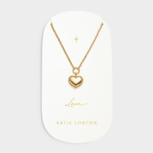 'Love' Waterproof Gold Heart Necklace