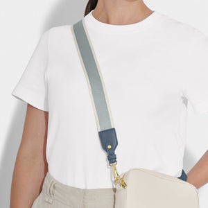 Dusty Blue Canvas Bag Strap