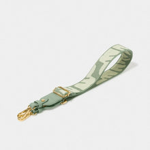 Load image into Gallery viewer, Seafoam Green and Ivory Canvas Bag Strap