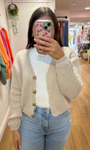 Load image into Gallery viewer, Cropped Mohair Cardigan