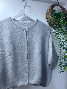 Short Sleeve Mohair Cardigan