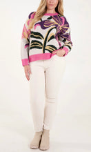 Load image into Gallery viewer, PINK GLITTER DETAILING FLOWER KNIT JUMPER