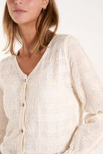 Load image into Gallery viewer, CROCHET &amp; EMBROIDERY V-NECK BUTTON CARDIGAN