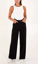 Load image into Gallery viewer, GOLD BUTTONS WIDE LEG JEANS