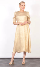 Load image into Gallery viewer, Hazel Tea Dress - Champagne, Metallic