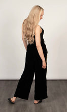 Load image into Gallery viewer, Max Wide Leg Trousers - Black/Gold, Velvet