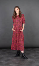 Load image into Gallery viewer, Hazel Tea Dress - Fuchsia, Abstract Spot