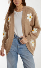 Load image into Gallery viewer, BROWN DAISY FLOWER CARDIGAN