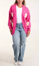 Load image into Gallery viewer, PINK DAISY FLOWER CARDIGAN